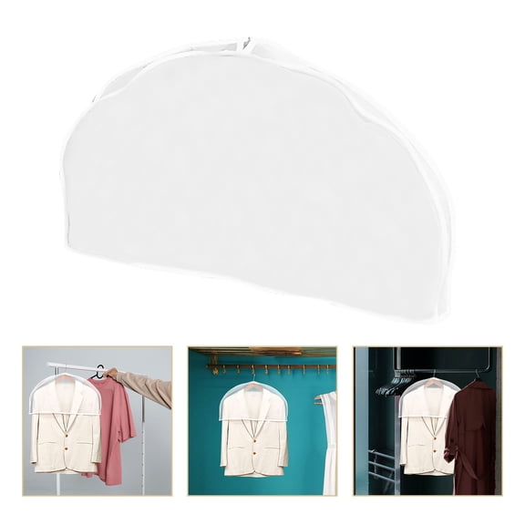 LOLIPPYY 6-Pack Clear Garment Bags Protective Clothes Covers Lightweight Breathable Wardrobe Storage Organizers