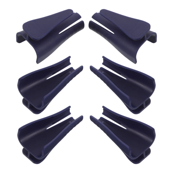 LOLIPPYY 6Pcs Compact Blue Loose Leaf Binder Opener with Antislip Handle for Notebook and Document Use