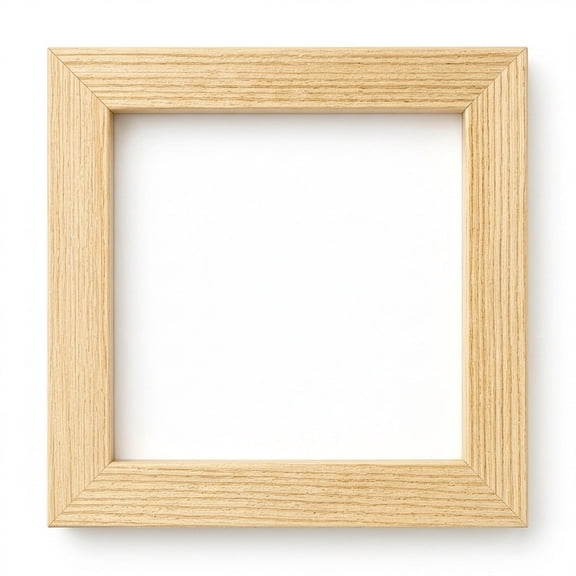 LOLIPPYY 6 Pcs Wood Clay Picture Frame Set, Beige Unfinished Craft Frames for Painting, Art Projects and Home Decor Use