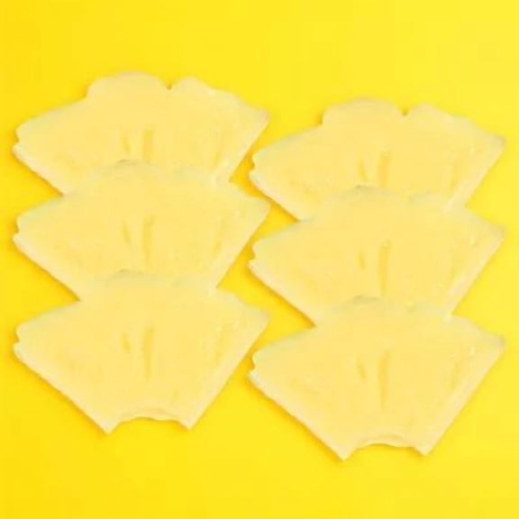 LOLIPPYY 6Pcs Decorative Artificial Pineapple Fruit Slices Plastic Fake Fruits for Photo Props