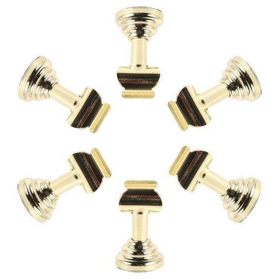 LOLIPPYY 6Pcs Elegant Metal Menu Clip Stand for Buffet Label Holder and Restaurant Table Sign Display