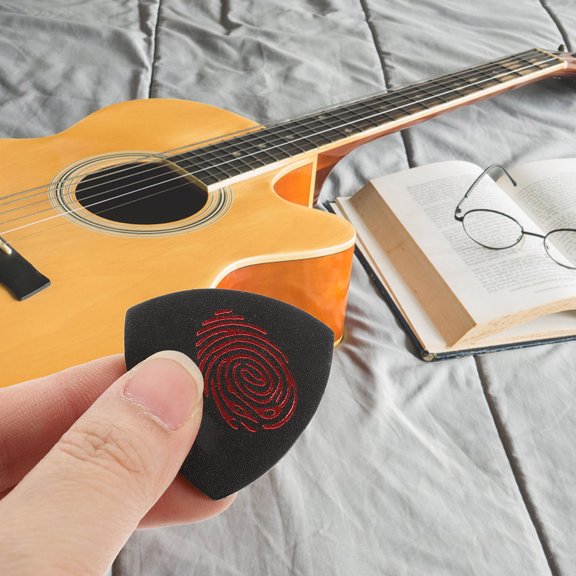 LOLIPPYY 6Pcs Fine Workmanship PU Guitar Plectrums Multi Color Stringed Instrument Parts