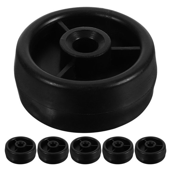 LOLIPPYY 6Pcs Fitness Bike Accessories Exercise Equipment Roller Wheels with Noise Reduction