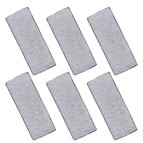 LOLIPPYY 6-Pack Grey Replacement Fiber Mop Pads for Flash Speed Mop, Ideal for Hardwood, Tile, Stone and Laminate Floors