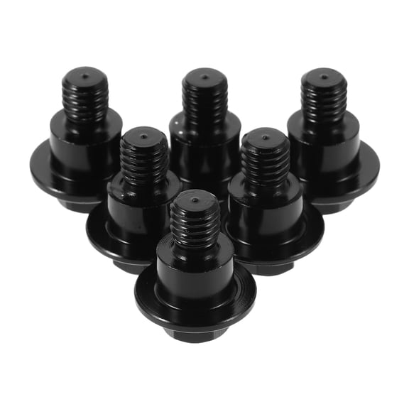 LOLIPPYY 6Pcs Front Shock Absorber Mount Bolts with Nut Black Anodized Aluminum for Motorcycles