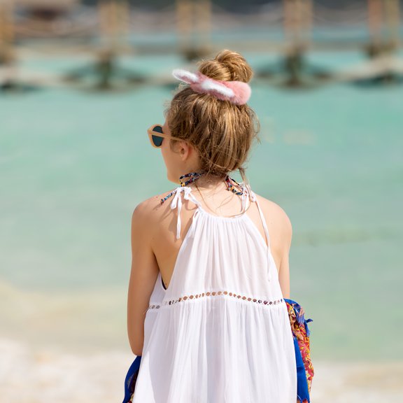 LOLIPPYY 6Pcs Furry Scrunchies Cat Ear Hair Accessories For Ladies Christmas Blue