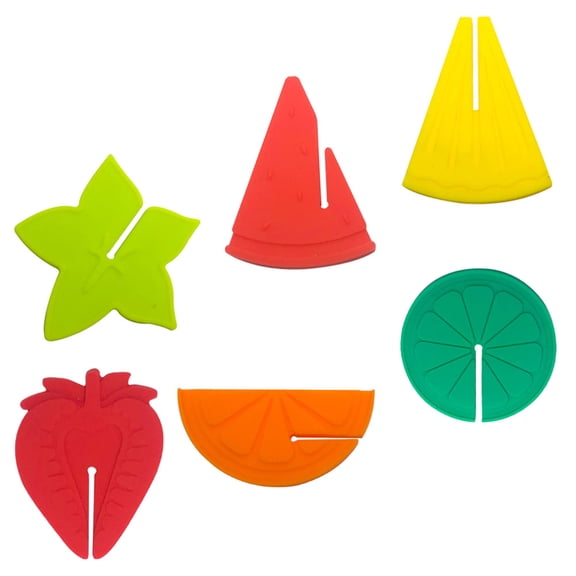 LOLIPPYY 6Pcs Glass Identifiers for Drinks Creative Design for Party Hosts Home Use