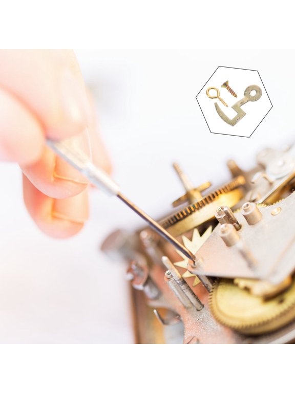 6Pcs Golden Clock Chain Tabs for Grandfather Clock DIY Parts with Easy Installation