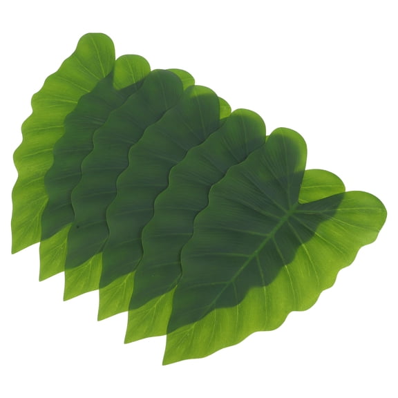 LOLIPPYY 6- Artificial Tropical Leaves for Home Decor, Event Planning, Party Decorations and Crafts