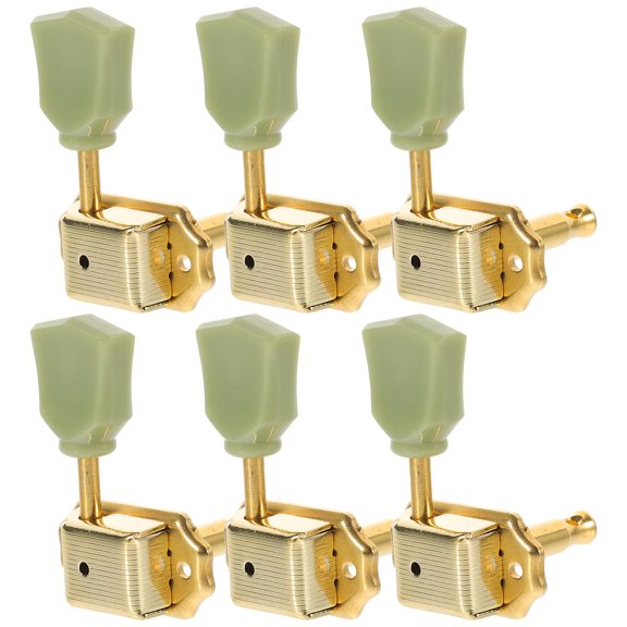 LOLIPPYY 6Pcs Guitar Pegs Locking Tuners Golden Color Suitable for Beginners and Pro Guitarists