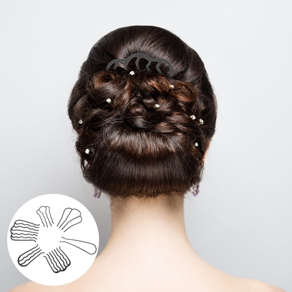 LOLIPPYY 6Pcs Hair Combs with Metal Tip for Updo Bun Hair Styling Accessories