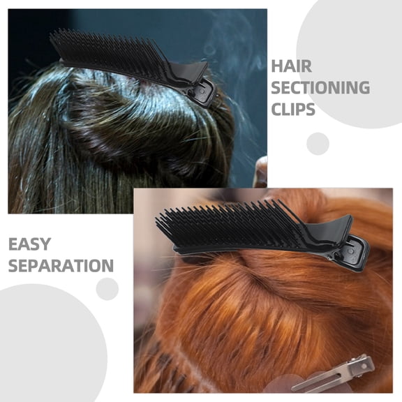 LOLIPPYY 6Pcs Hairdresser Clips Lightweight Hair Clamp with Firm Grip for Hair Cutting and Styling