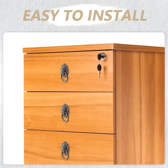 LOLIPPYY 6-Pack Heavy Duty Black Bronze Lion Cabinet Pull Handles for Kitchen Drawers and Furniture