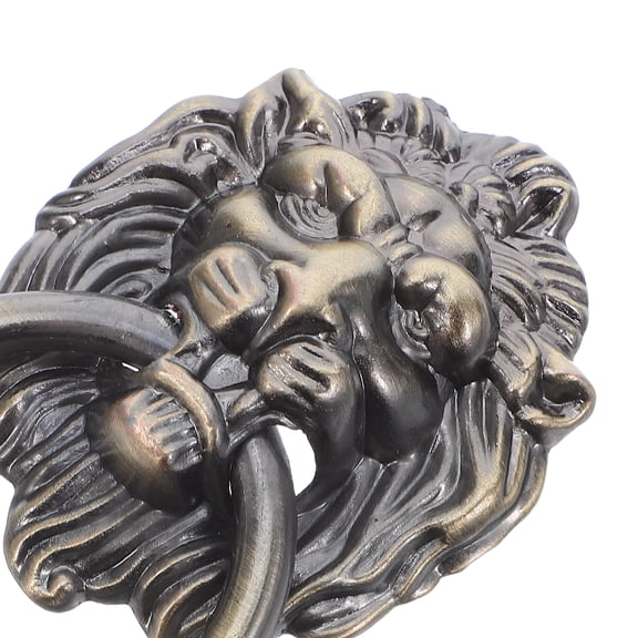 LOLIPPYY 6-Pack Heavy Duty Black Bronze Lion Cabinet Pull Handles for Kitchen Drawers and Furniture
