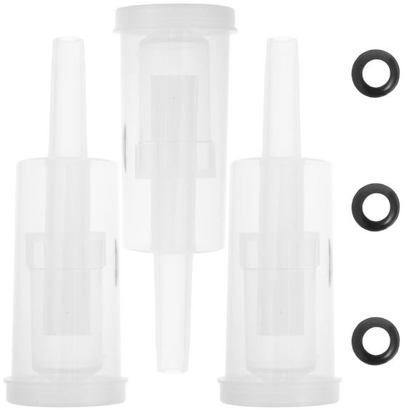 LOLIPPYY 6Pcs Home Brew Accessories 3-Piece Air Locks with Stopper for Wine Preservation