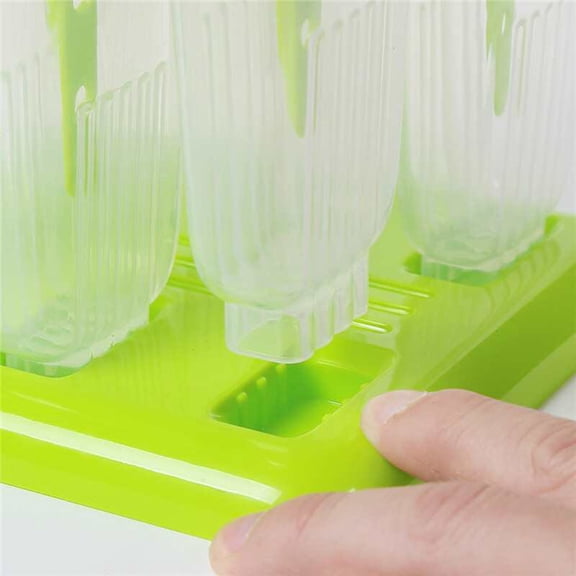 LOLIPPYY 6Pcs Ice Cream Making Kit Green Non Stick Ice Mould for Creative Ice Craft for Adults