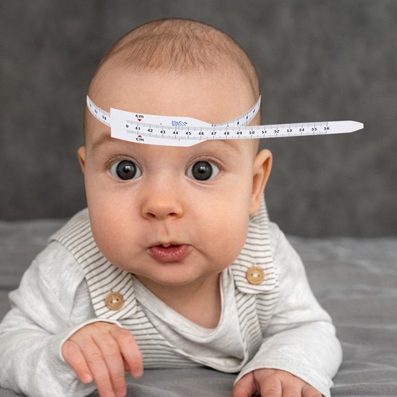 LOLIPPYY 6Pcs Infant Head Circumference Measuring Device White Plastic for Medical Examination