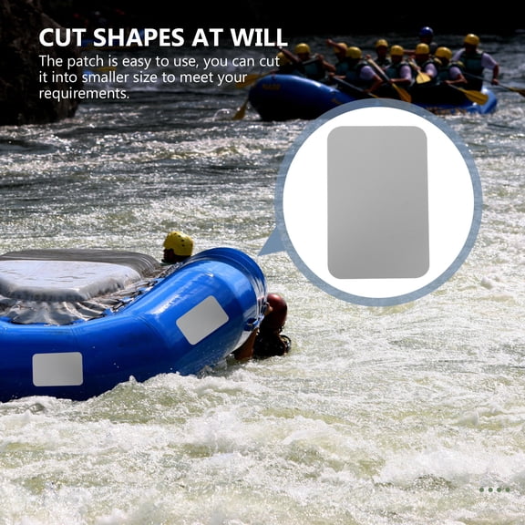 LOLIPPYY 6Pcs Kayak Repair Patches PVC Clear Waterproof Inflatable Kayak and Pool Repair Material
