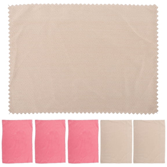 LOLIPPYY 6-Pack Microfiber Kitchen Washcloths Assorted Colors for Home Cleaning and Dishwashing