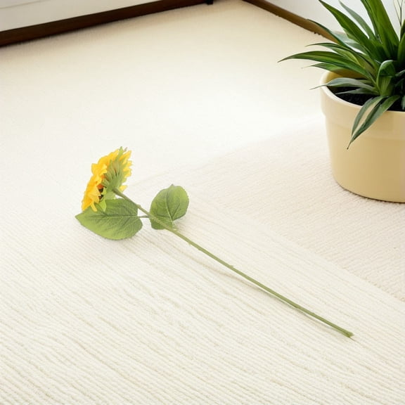 LOLIPPYY 6Pcs Large Artificial Sunflowers with Stems Vibrant Faux Flowers for Wedding Celebration Decor