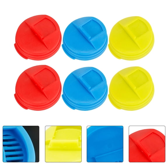 LOLIPPYY 6-Pack Leakproof Plastic Can Caps Lids for Soda Bottles, Travel-Friendly Drink Covers for Everyone