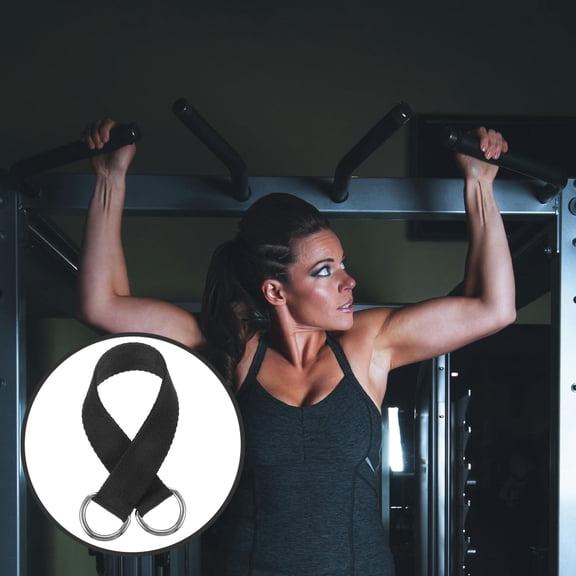 LOLIPPYY 6Pcs Lightweight Black Fitness Hanging Straps for Pull Up and Bodybuilding