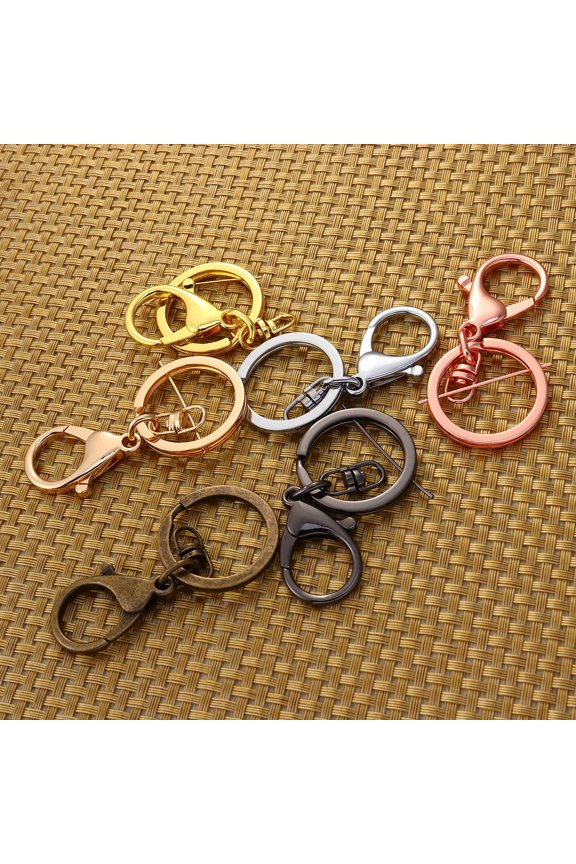 6Pcs Lightweight Metal Key Holder for Organizing Keys with Assorted Color Options