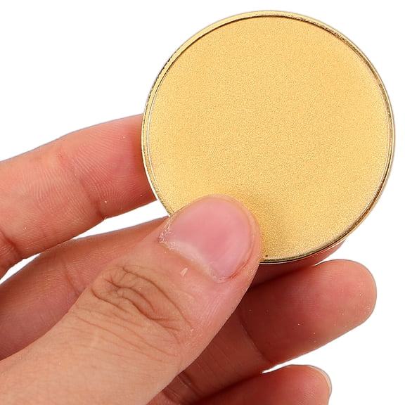 LOLIPPYY Set of 6 Golden Alloy Metal Blank for Challenge , Custom Engraving and Craft Projects