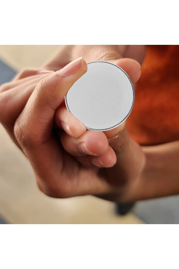 6Pcs Metal Engravable Blank Coins Silver Alloy for DIY Commemorative Projects