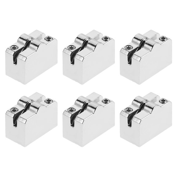 LOLIPPYY 6Pcs Metal Headless Guitar Bridge Saddles for Accurate Pitch and Professional Studio Recording