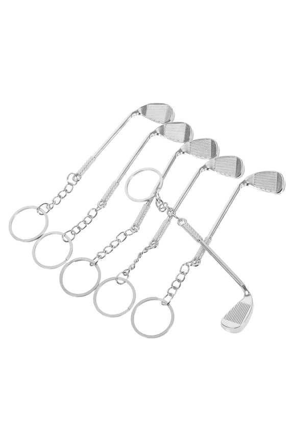 6Pcs Metal Keychain Golf Realistic Design Bag Charm for Sports Fans Daily Use