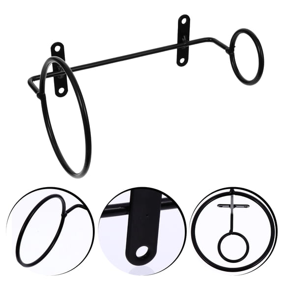 LOLIPPYY 6-Pack Metal Wine Bottle Holder Wall Mounted Iron Rack for Stylish and Elegant Wine Storage Display