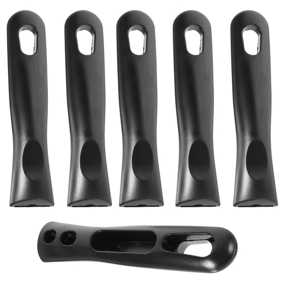 LOLIPPYY 6-Pack Black Ergonomic Bakelite Pan Handle Replacements for Kitchen Cookware Accessories Set