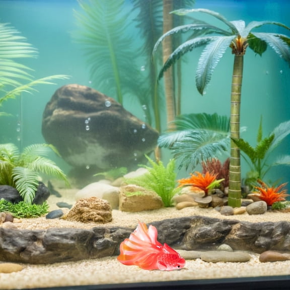 LOLIPPYY 6Pcs Miniature Fish Figurines for Micro Landscape Decor Resin Animals Figures for Fairy Gardens