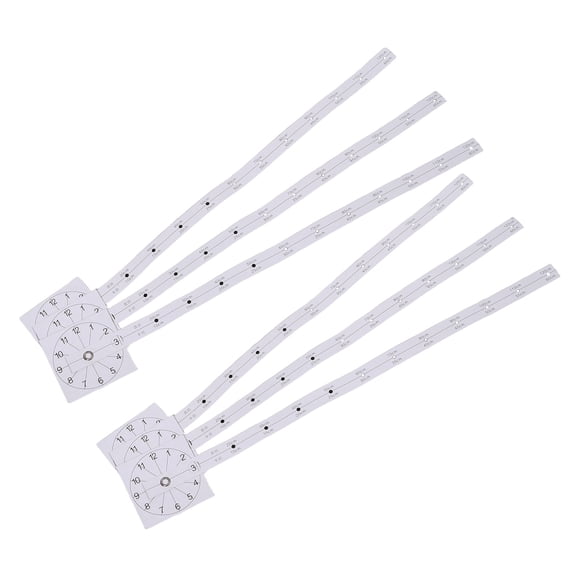 LOLIPPYY 6-Pack Silent Wall Clock Movement Kits with Universal Compatibility for Home, Office, and Clock Repair