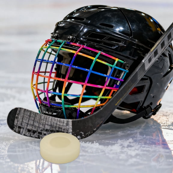 LOLIPPYY 6Pcs Noise Reducing White PVC Ice Hockey Pucks for Enhanced Training and Game Performance