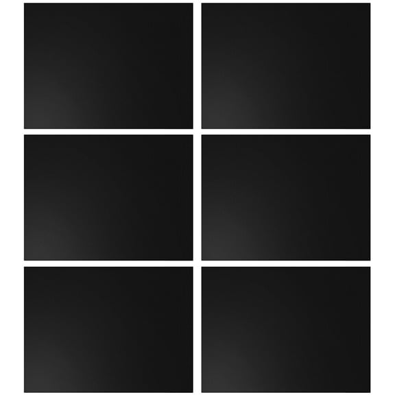 LOLIPPYY 6Pcs Non Stick Black Bbq Grill Sheet Heat Resistant Baking Pad for Easy Grilling Use