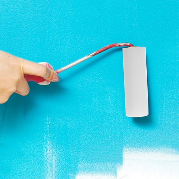 LOLIPPYY 6-Pack White Plastic Paint Rollers for Wall Painting and Home Improvement Projects