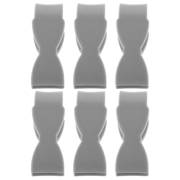 LOLIPPYY 6Pcs Plastic Clothes Clips Grey Multipurpose Laundry Clips for Drying Clothes and Towels