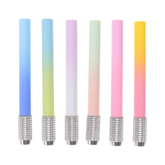 LOLIPPYY 6Pcs Professional Pencil Extenders with Comfortable Grip for Office and Studio Use