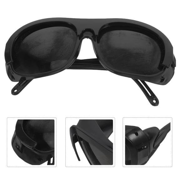 LOLIPPYY 6Pcs Professional Welding Glasses Black for Argon Arc Welding and Multipurpose Work Use