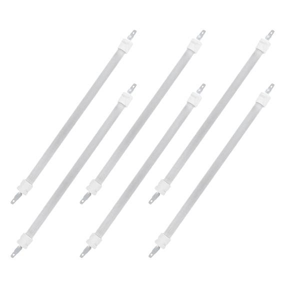 LOLIPPYY 6-Pack Quartz Heating Tubes Replacement for Electric Heater with Fast Heating Performance, White Design