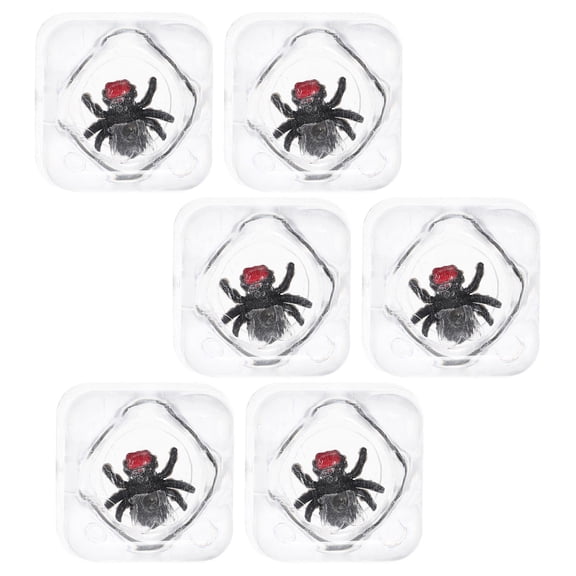 LOLIPPYY 6Pcs Realistic Plastic Insect Toys for Party Game Toys Prank Props Transparent for Friends and Guests