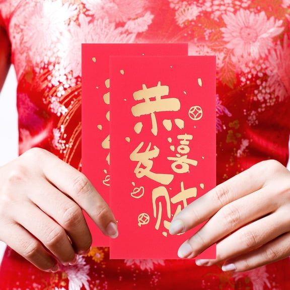 LOLIPPYY Chinese Red Envelopes Paper Traditional New Year Money Pouch