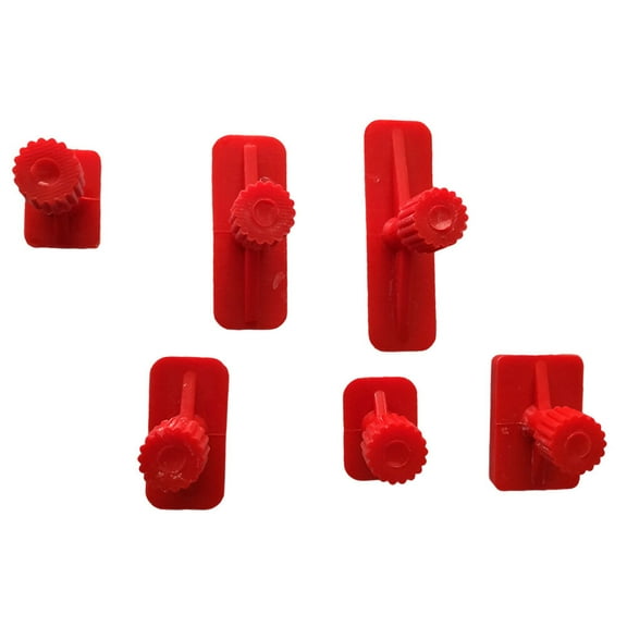 LOLIPPYY 6-Pack Red Gasket Pads for Car Dent Removal Tool, and Dent Puller Accessories