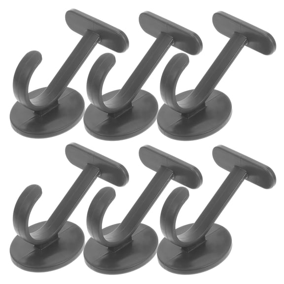 LOLIPPYY 6-Pack Heavy Duty Removable Wall Hooks with Strong Adhesive for Home, Kitchen, Bathroom, Closet, and Office Organization