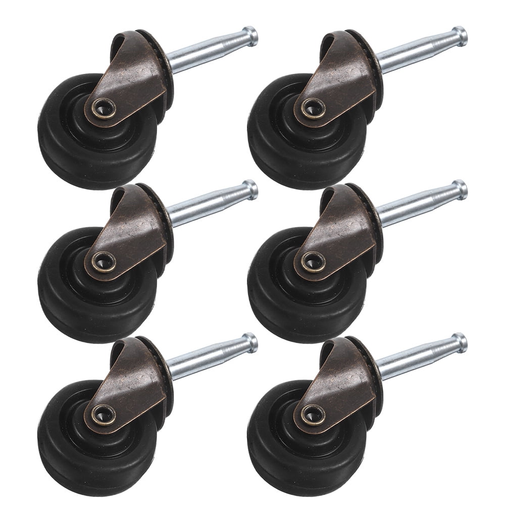 Chair Casters R LOLIPPYY 6Pcs Rubber Chair Casters for Furniture Multi Color Silent ...