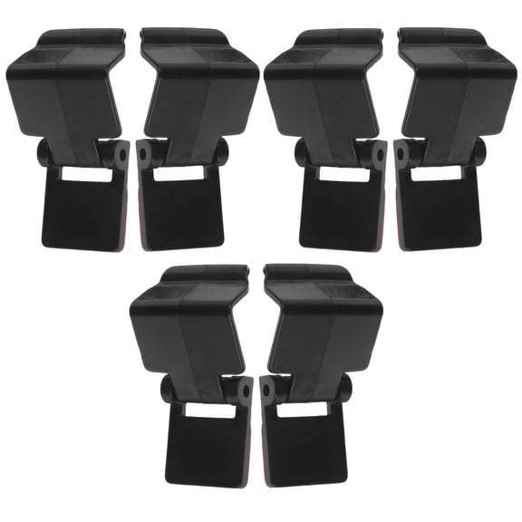 LOLIPPYY Black ABS Reptile Lid Clips, 6-Pack Multifunctional Antiescape Locks for Feeding and Aquarium Tanks