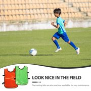 LOLIPPYY 6-Pack Soft Polyester Sports Training Vests, Multipurpose Mesh Pinnies for Soccer, Basketball, Football, and Team Practice