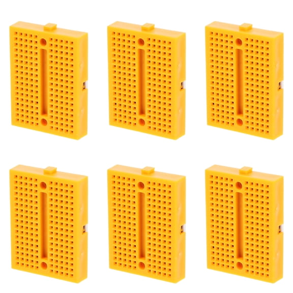 LOLIPPYY 6Pcs Solderless Circuit Board ABS Mini Breadboard for Electronics Enthusiasts
